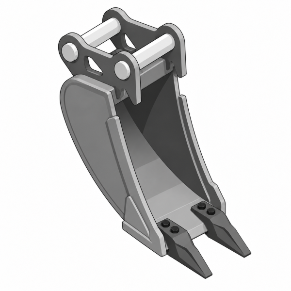 Tieflöffel 200mm | Für Lehnhoff Symlock SY01 / MS01 | 1,6-2,5 t